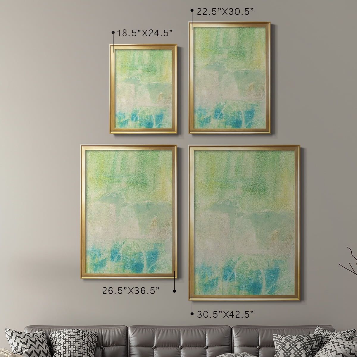 Serus I Premium Framed Print, in Gold, Black, or Silver - Ready to Hang