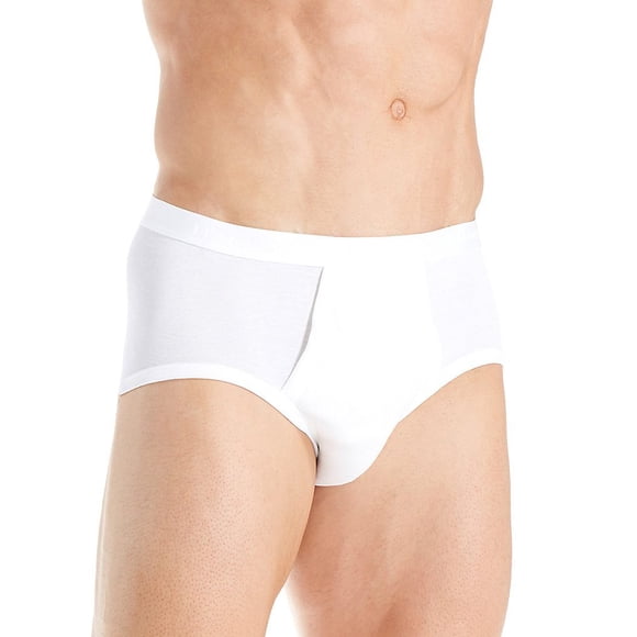 HANRO Slip Pur en Coton pour Hommes avec Braguette 73631