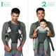 thumbnail image 5 of Portabebés Infantino Gris Clásico con Babero Wonder y Bolsillo Frontal Essentials, 5 of 7