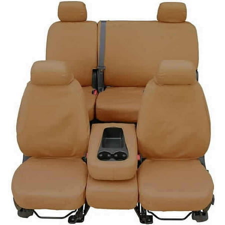 SeatSaver Seat Protector: 2002 Fits TOYOTA HIGHLANDER REAR 60 (Polycotton, Tan) (Best Car Seat For Toyota Highlander)
