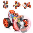 thumbnail image 2 of Wupuaait RC Roller Car, Remote Control 360° 4WD Stunt Toy Car Xmas Gift for 3-12 Years Old Kids, Boys and Girls, Orange, 2 of 7