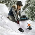 thumbnail image 3 of Baohd Snow Snowman Inflatable Thicken Reusable Tube Sled Cutely Sport Circle Cold-resistant Handle Resistance Outdoors, 3 of 9