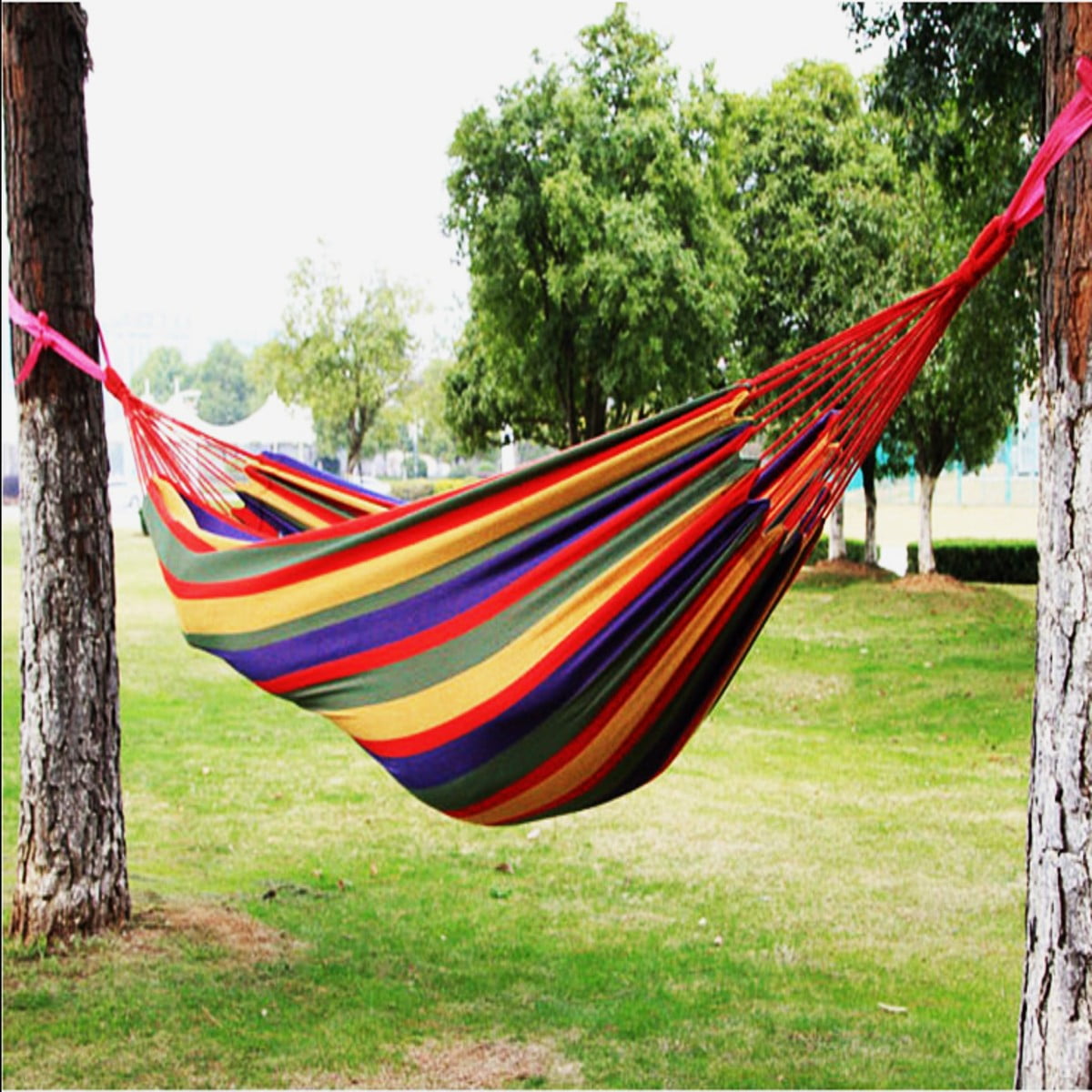 Camping hammock Hanging Hammock for Camping Double Outdoor Hammock 80x32 inch - Walmart.com ...