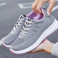 thumbnail image 5 of AUDeals Women’s Mesh Sneakers Slip On Walking Shoes Lightweight Low Top Gym Trainers Non Slip Casual Tennis Shoes (Grey, 8.5), 5 of 9