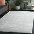 thumbnail image 2 of SAFAVIEH Jasmine Sashka Solid Polyester Shag Area Rug, Light Grey/Ivory, 4' x 6', 2 of 7