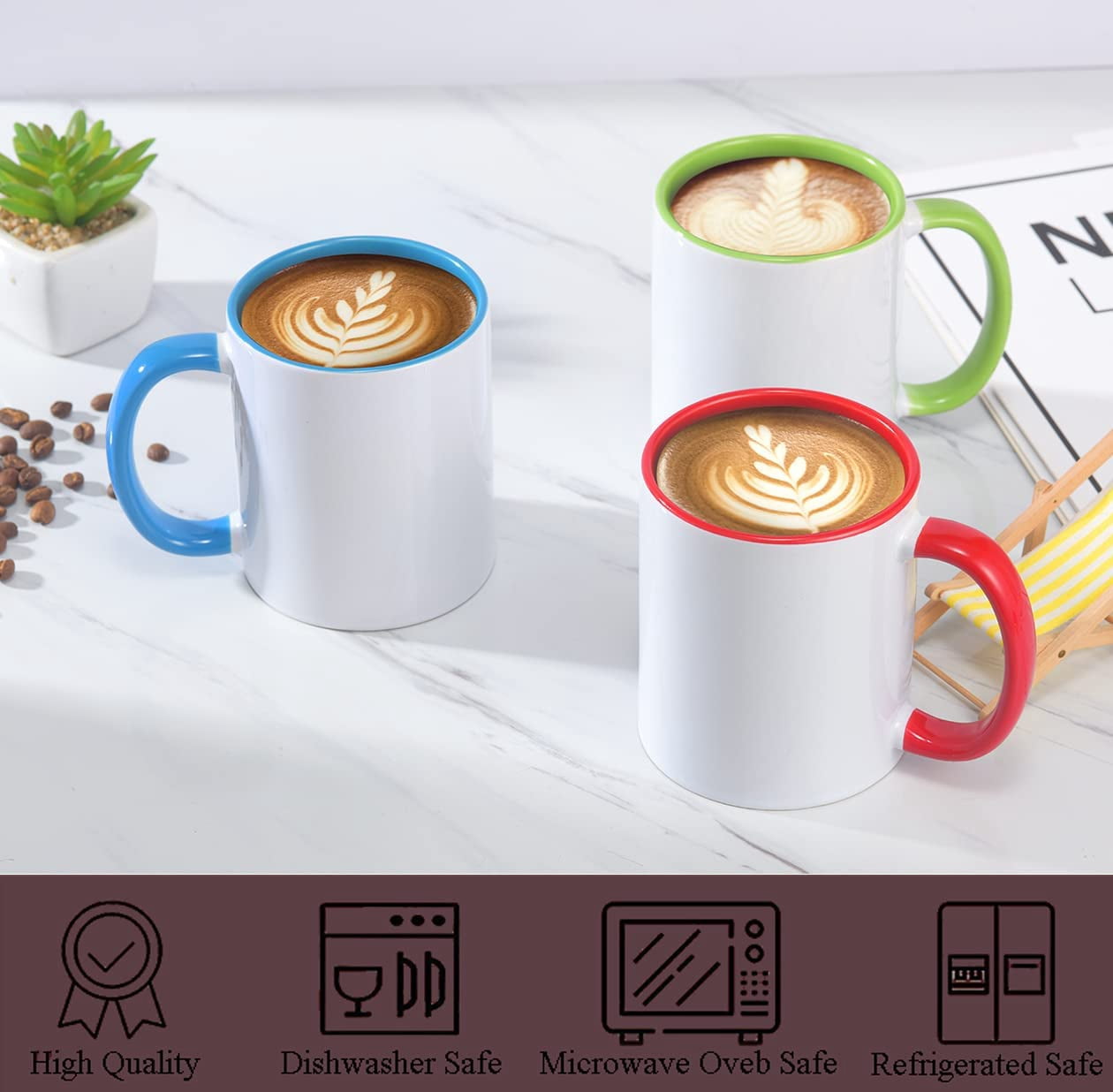 Sublimation Mugs 11oz Blank Sublimation Coffee Cups Sublimation Mug Sublimation Mugs Bulk Sublimation balnk product6 Assorted Colors 12Pack (11OZ 6 Assorted Colors 12Pack)