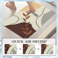 thumbnail image 3 of Mid Century Modern Diatomaceous Earth Bath Mat - Abstract Boho Rubber Non Slip Quick Dry Super Absorbent Washable Aesthetic Art Bathroom Rugs Fit Under Door（Rectangle,27*17 inch）, 3 of 5