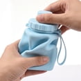 thumbnail image 3 of Portable Anti-Drop And High-Temperature Resistant Collapsible Food-Grade Silicone Water Cup For Sports,Purple, 3 of 5