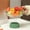 Green, variant on Mini Fruit Drain Tray Coffee Table Serving Tray Detachable Candy Snack Plate Hollow Design Home Kitchen Decorative Fruit Storage Organizer Tray(Pink)
