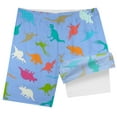thumbnail image 4 of MEZZALL Boys Shark Printed Swimming Shorts With Lace Up High Waisted Loose Casual Swim Trunks Summer Beach Vacation Pool 10-12 Years Lovely Kids Wear, 4 of 5