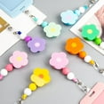 thumbnail image 5 of Misright Beaded Flower Clear Card Protector Retractable ABS Badge Holder Waterproof, 5 of 8
