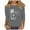 #039-Gray, variant on Neewe 3/4 Length Sleeve Womens Tops Round Neck Casual Summer Tunic Tops Basic Tees Blouses Dressy T-Shirts Pleated Shirts