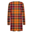 thumbnail image 6 of asdoklhq Womens Plus Size Coats Clearance Under $15.00, Woman Long Sleeve T-Shirt Autumn Open Front Christmas Cardigan Loose Outerwear Printing Blouse Coat Pockets Tops, 6 of 6