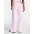 thumbnail image 3 of No Boundaries Soft Fleece Wide Leg Pants, 30” Inseam, 1 or 2-Pack, Women’s XXS-4X, 3 of 5