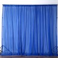 thumbnail image 2 of Sheer Chiffon Curtain Panel 58 Inch Wide Window Treatment Royal Blue, 2 of 2