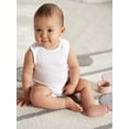 Gerber Baby Boy, Baby Girl, & Unisex Sleeveless White Onesies Bodysuits