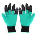 thumbnail image 2 of Garden Gloves with Claws Includes 8 ABS Plastic Fingertips Claws for Left and Right Hands - Quick and Easy Digging Without Tools - Universal Size (Tea, 2 of 5