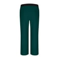 thumbnail image 6 of JTieacloth Cotton Linen Pants for Men Men's Casual Pants Comfortable Stretch Knit Pants With Elastic Waistband For Daily Wear Home Outdoor Walking Straight Leg Design Green, 6 of 6