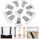 thumbnail image 2 of 10 clips de metal resistentes, clips de metal plateado para tirantes, chupetes, clips para babero, soportes para juguetes o fabricación de manoplas (20 mm), 2 of 5