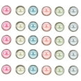 thumbnail image 1 of SHISUYAN 50 Pcs Round Pearl Design Decorative Mini Brads Paper Fasteners, 1 of 8