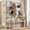 Matte white, variant on Gaderth Hall Tree with Shoe Storage and Bench, 43" Large Coat Rack Shoe Bench, 5 Tier Shelves and Hooks, 5 in 1 Front Door Shoe Rack Wall Rack for Entryway