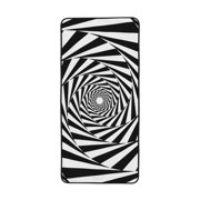 LNWH Bath Towel, Pattern Spiral Texture Wallpaper Pattern Absorbent Coral Fleece Bath Towel for Bathroom, Gym, Beach-27x55in