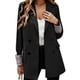 thumbnail image 1 of Chaquetas de traje con botones para mujer,Chaqueta de traje con botones de solapa Chaquetas de traje con bolsillo para mujer Chaqueta de traje para mujer optimizada para la excelencia, 1 of 6