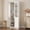 White, variant on Homieasy 80"H x 23.6"W Bookcase with Adjustable Shelves and Glass Door, Black