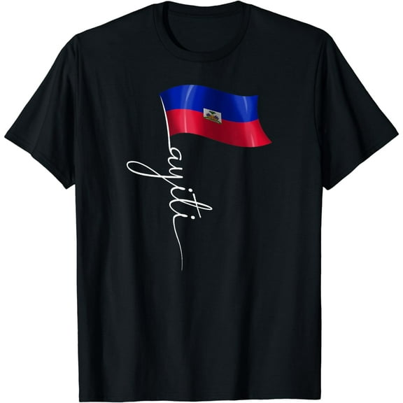 Haiti Haitian Country Flag Day Love Heart Proud Ayiti T-Shirt