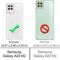 thumbnail image 2 of SaniMore for Samsung Galaxy A22 4G Case, Rugged PC Back & TPU Bumpers Two-Layer Structure Transparent Cover with PET Screen Protector Shockproof Protective Shell for Samsung A22 4G, Black, 2 of 7
