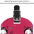thumbnail image 4 of Square 2Pack PU Leather Doodle Geisha Cruise Luggage Tag with Privacy Cover and Name ID Tag for Travel Handbags Backpacks Luggage Tags, 4 of 6