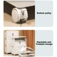 thumbnail image 4 of Organizadores Armario Apilables Organización Plegable 4 Niveles Con Puertas Y Ruedas, 4 of 9