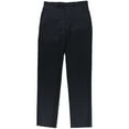 thumbnail image 3 of Calvin Klein Mens Solid Wool Dress Pants Slacks, Blue, 32W x UnfinishedL, 3 of 3