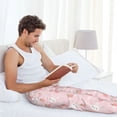 thumbnail image 5 of Honiee Rabbit And Peach for men - a sleek fusion of Straight Pajama Pants, versatile Lounge Pants, and cozy Sleepwear, all rolled into one-Small, 5 of 6