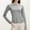 Grey, variant on SXCXLSA Women's Compression Long Sleeve Yoga Shirt Sun Protection Upf 50 Cooling Breathable Athletic Workout Top Slim Fit Running Gym Tee Moisture Wicking Quick Dry Performance