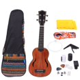 thumbnail image 2 of Ukulele Set, Mahogany Material Wood Color Ukulele Beginner Kit Beauty Texture  For Beginners For Students, 2 of 8