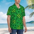 thumbnail image 3 of Susaid St Patrick's Day5 Print Hawaiian Shirts for Men Women,Hawaiian Summer Short-Sleeve Casual Relaxed-Fit Button-Down,XX-Large, 3 of 7