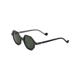 SPY Dirk Rectangle Sunglasses For Men | Polarized Happy Lens With Blue Spectra Mirror | Grilamid Frame + Eyewear Cleaning Kit