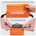 thumbnail image 4 of MATEPROX Waterproof Phone Pouch, Universal Water Proof Case Bags with Lanyard/Arm/Waist Strap, 2 Packs, 4 of 6