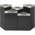 thumbnail image 2 of Safco Trifecta Receptacle 26" High Base Triangular 15gal Black 9550BL, 2 of 3