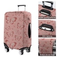 thumbnail image 5 of Pink Butterfly Pattern Luggage Cover Fashion Suitcase Cover Baggage Covers Fit 25-28 Inch Luggage (Go Travel), 5 of 5