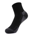 thumbnail image 2 of Crew Socks for Men Thermal Warm Woolen Casual Color Block Stretchy Slim Breathable Athletic Workout Running Skiing Ankle Sock, 2 of 2