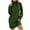 Army Green, variant on Wancir Women's 2024 Ribbed Long Sleeve Sweater Dress High Neck Slim Fit Knitted Midi Dress