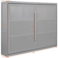thumbnail image 2 of Gray Queen Murphy Bed, Suitable for Multi - function Rooms / Flexible Slats for Body Support, 2 of 2