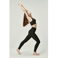 thumbnail image 5 of DEVOPS 2 Pack Women's Yoga Pants with Pocket Tummy Control Workout Running Leggings (X-Small, Black/Black), 5 of 7