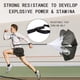 thumbnail image 3 of Juego de equipo de entrenamiento de velocidad con escalera de agilidad deportiva, 8 conos y paracaídas de resistencia de 16 peldaños, cuerda para saltar, 5 bandas de resistencia, para fútbol, correr,, 3 of 5