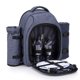 thumbnail image 1 of Bolsa de mochila picnic Apollo Walker, 2 personas, compartimento refrigerado, soporte botella/vino, manta polar, platos, cubiertos (Azul marino), 1 of 3