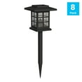 thumbnail image 3 of Flash Furniture 8 Piece Modern Black LED Solar Pathway Light, 8 Lumens, 3 of 12