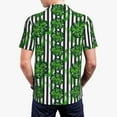 thumbnail image 5 of Xecao Palm Greenery for Mens' Casual Short Sleeve Button-Down Polo Shirts for a Classic Golf Look, 5 of 9