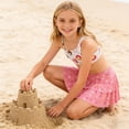 thumbnail image 5 of Lanbubble Girls 3 Piece Swimsuit Tankini Set Bathing Suit Bikini Beach Swimear with Skirt 5-6 Years, 5 of 10
